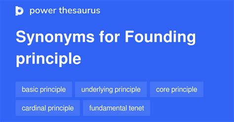 founding principles synonym.